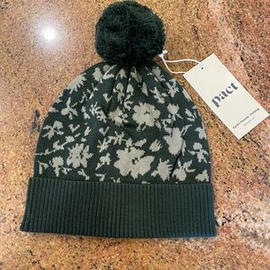 NEW! Pact Mountain View Wildflowers Classic Fine Knit Beanie, Hat, Cap OS